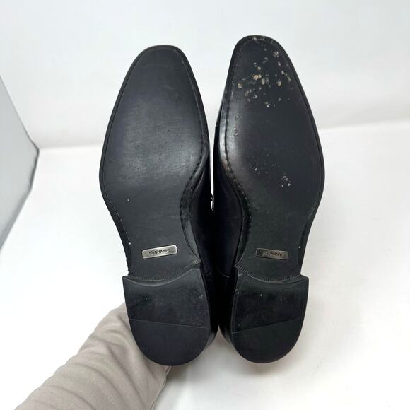 Magnanni Federico Toe Cap Black Leather Oxford Shoes Mens 10.5 Old Money Work - Picture 8 of 10